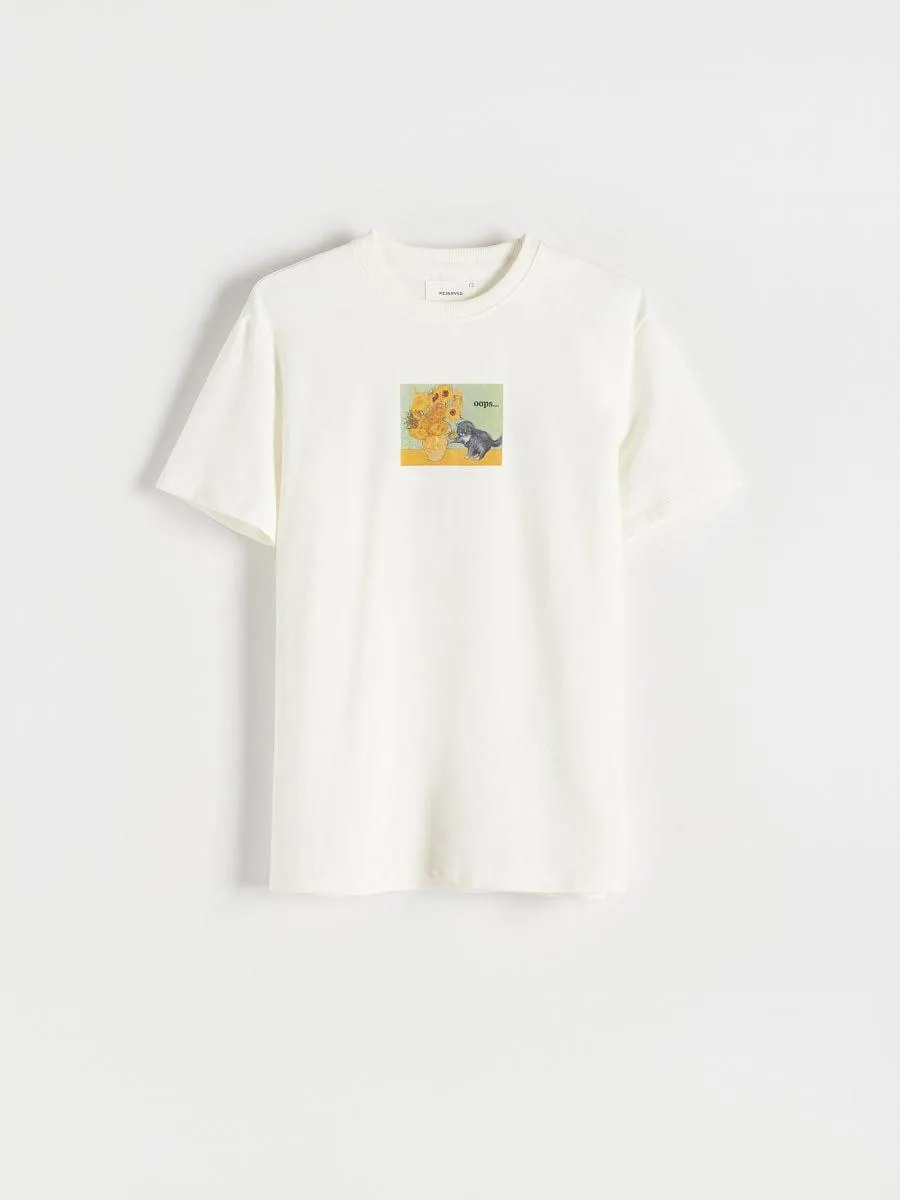 Tričko střihu regular s potiskem