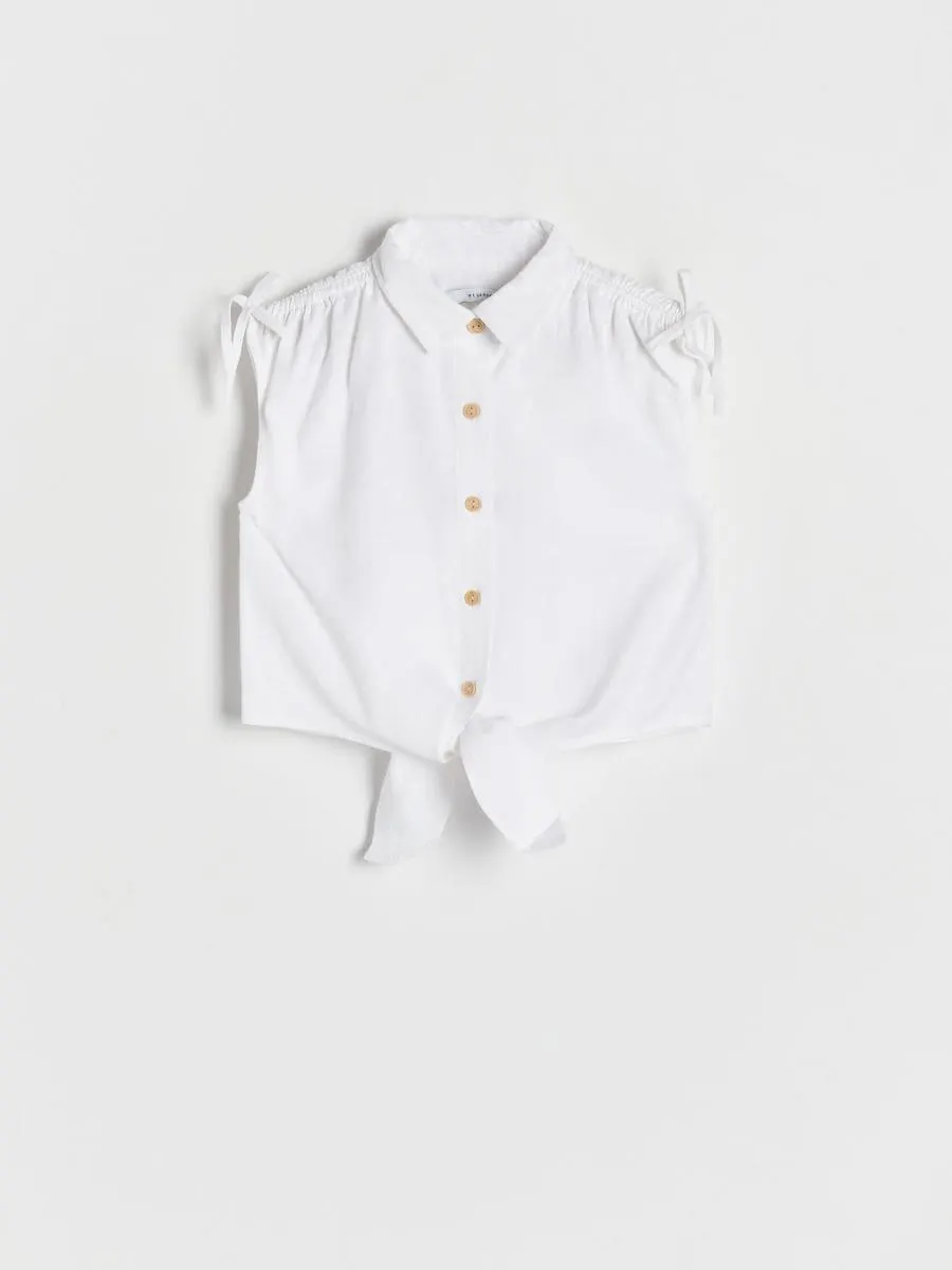 Halenka z lněné směsi