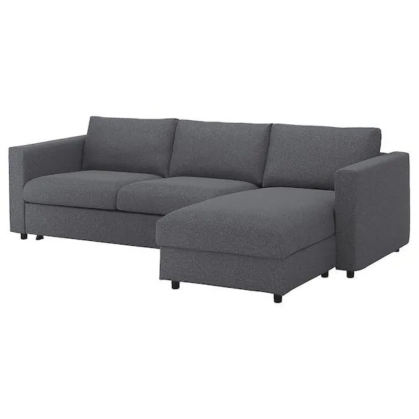 Sofá cama 3+chaiselongue, Gunnared gris