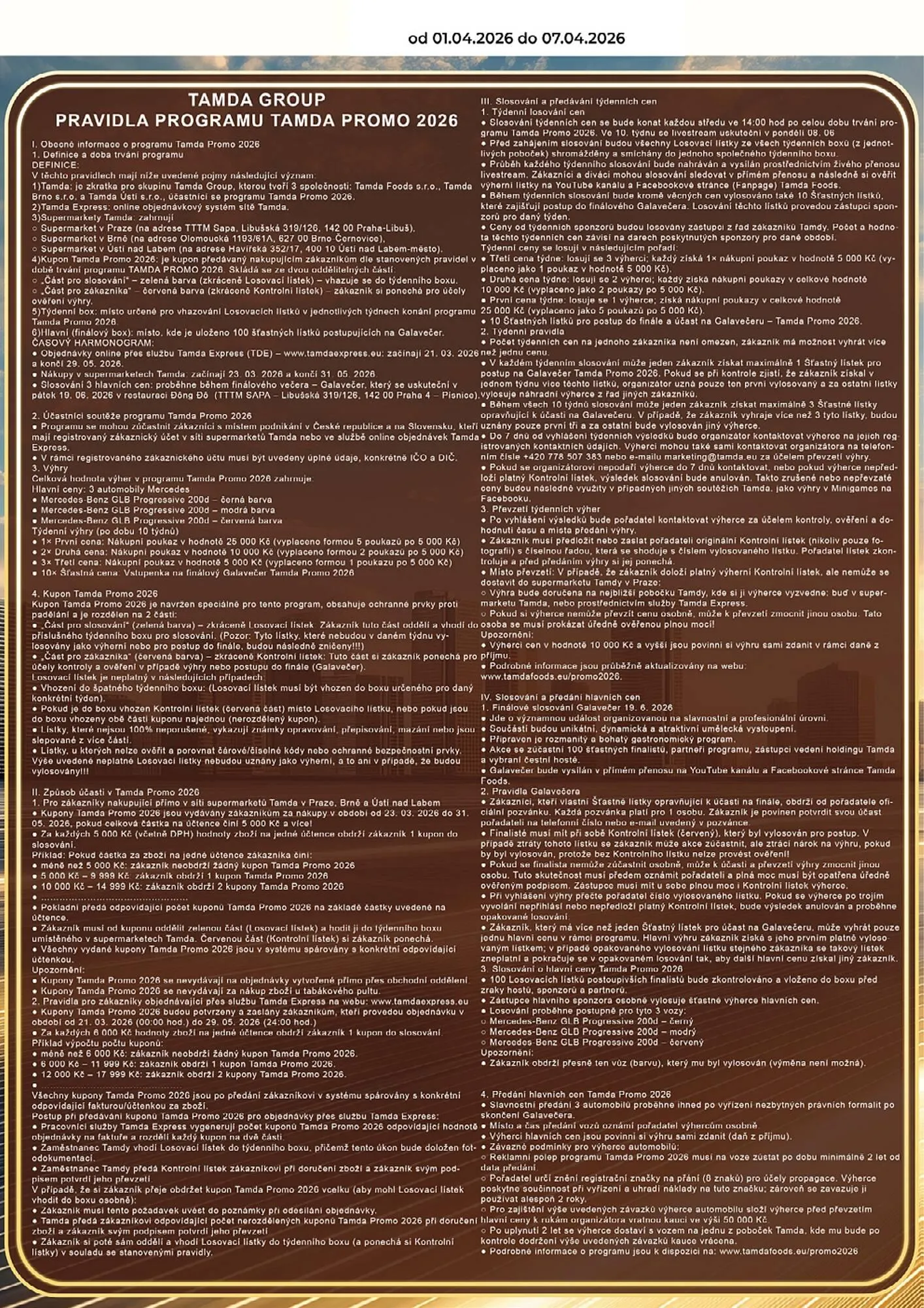 Tamda Foods leták - 1. dubna 7. dubna 2026 - Page 3