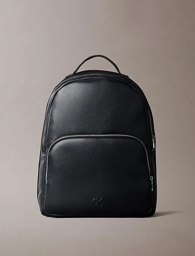 Logo Webbing Strap Round Backpack