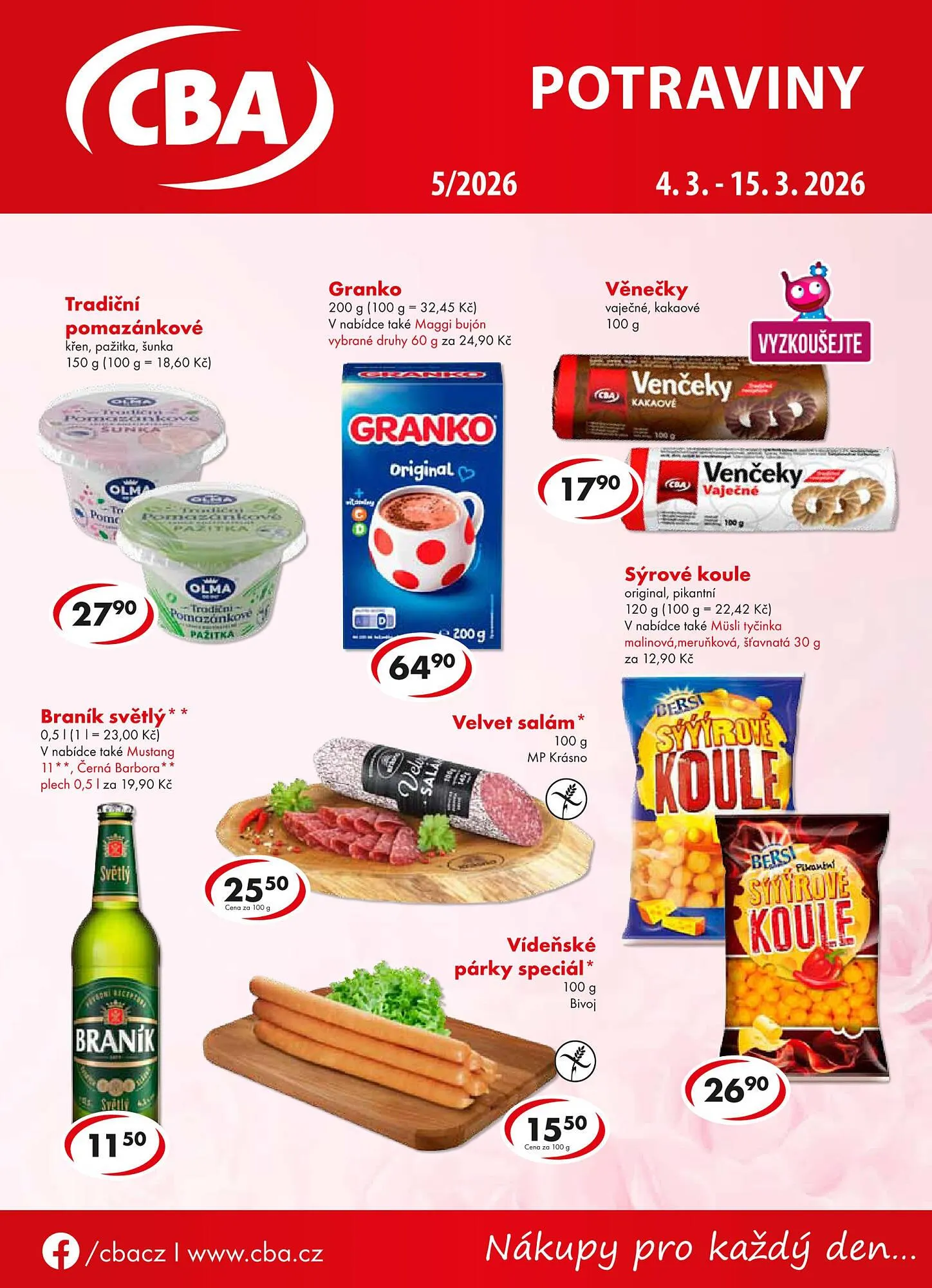 CBA leták - 4. března 15. března 2026 - Page 1