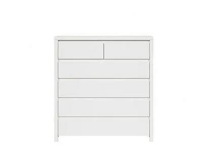 KASPIAN komoda KOM6S, bílá/bílý mat