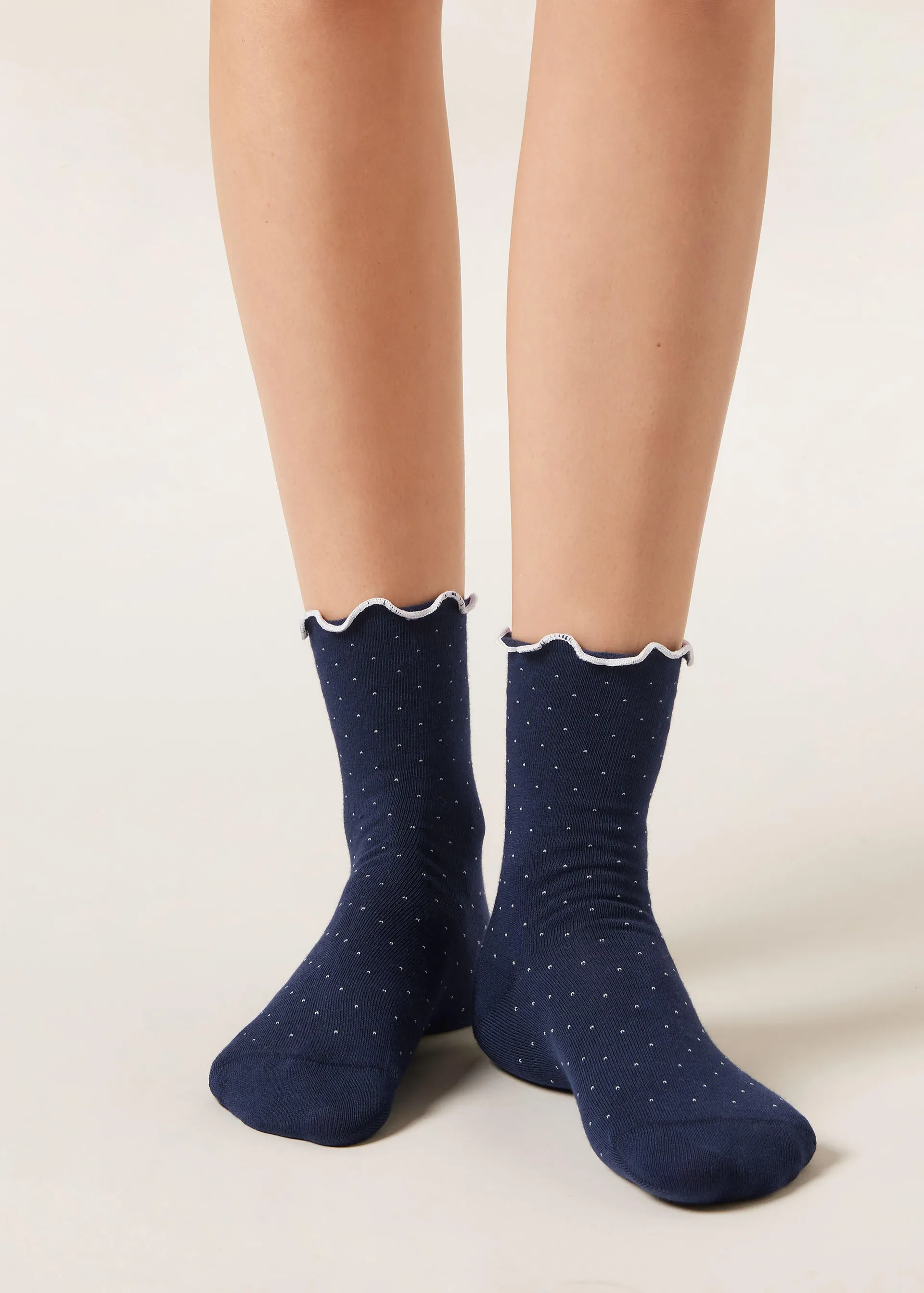 Ponožky s mikro puntíky