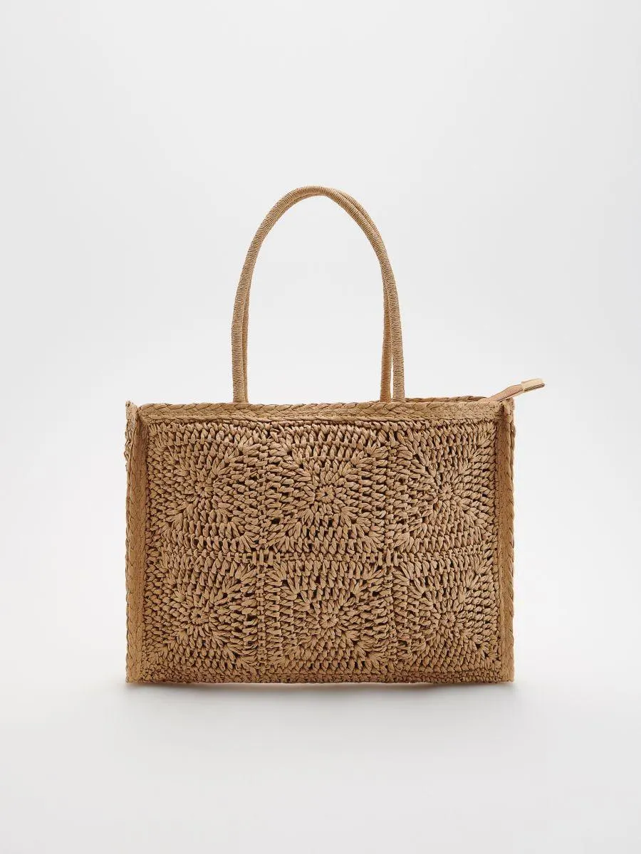 Pletená taška shopper