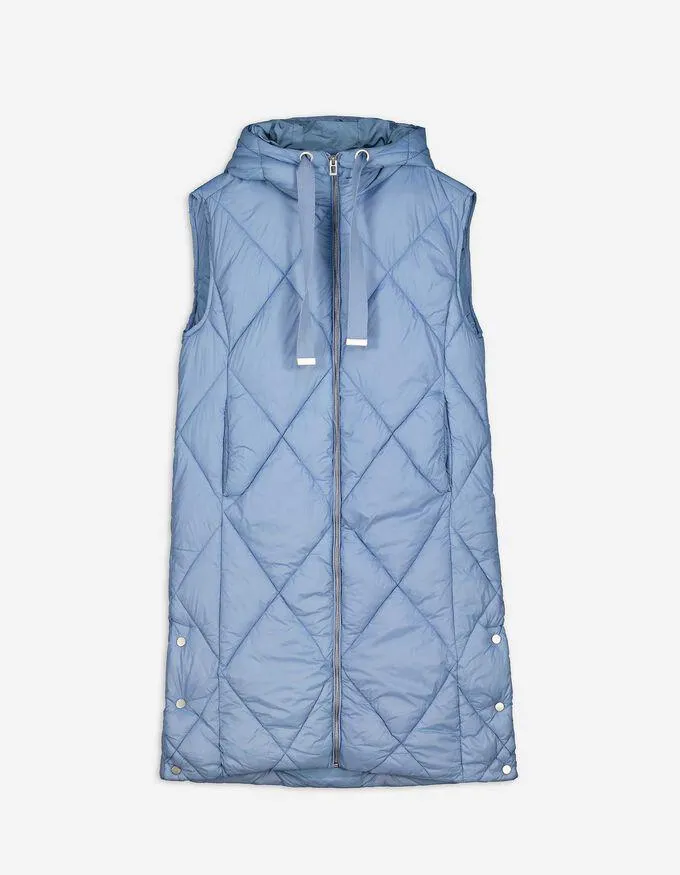 Hosszú mellény - Zsinóros kapucni