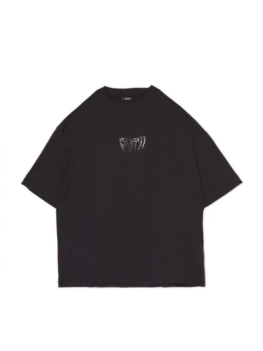 Černé tričko s potiskem