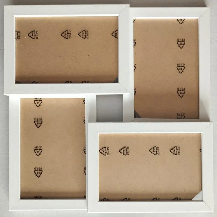 Multirám na 4 fotografie Four bílá