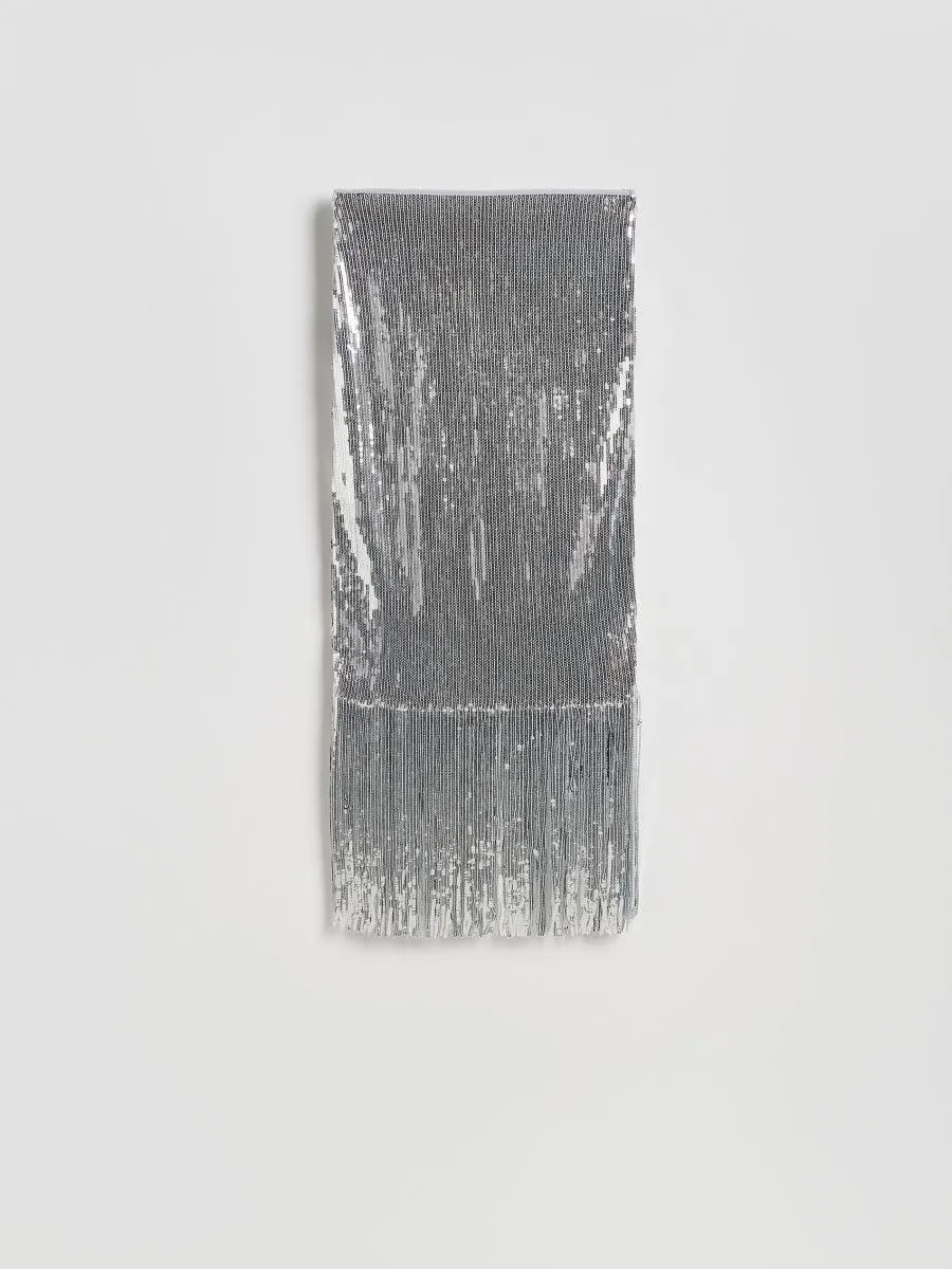 Flitrová sukně s třásněmi