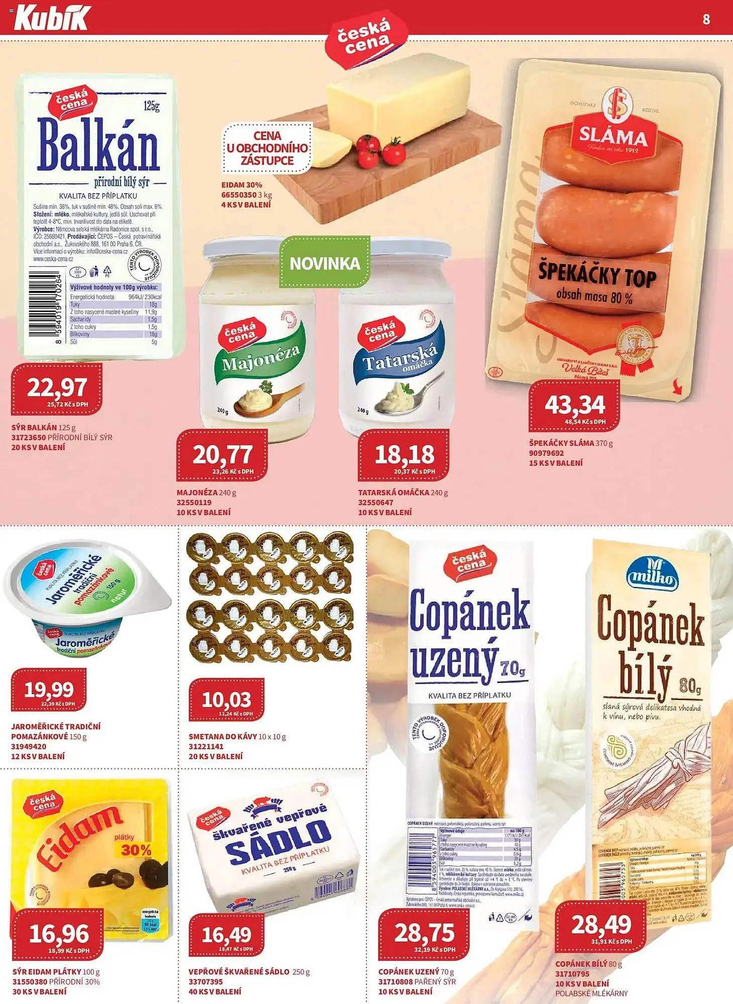 Kubík potraviny leták - 1. března 31. března 2026 - Page 8