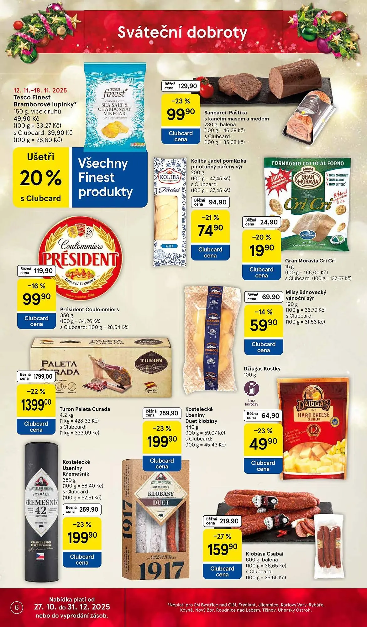 Tesco leták - 12. listopadu 18. listopadu 2025 - Page 6