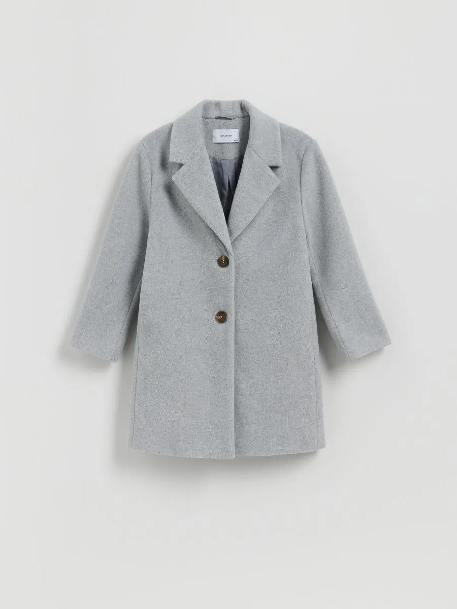 Klasický jednořadý kabát