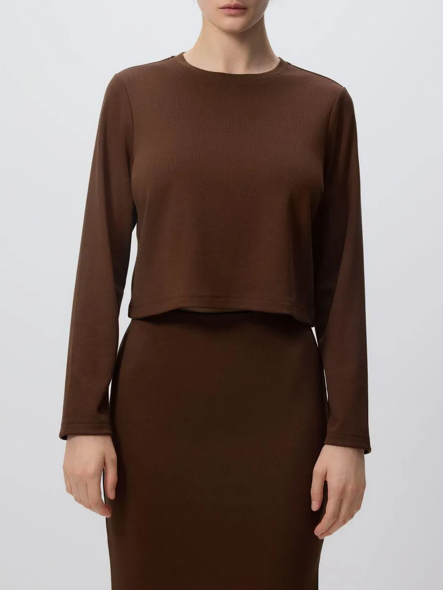 Jednobarevná mikina z viskózy