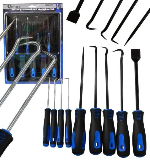 GEKO SADA HROTŮ-HÁKŮ A ŠKRABEK 9 DÍLŮ DEMONTÁŽ ORINGŮ G02708
