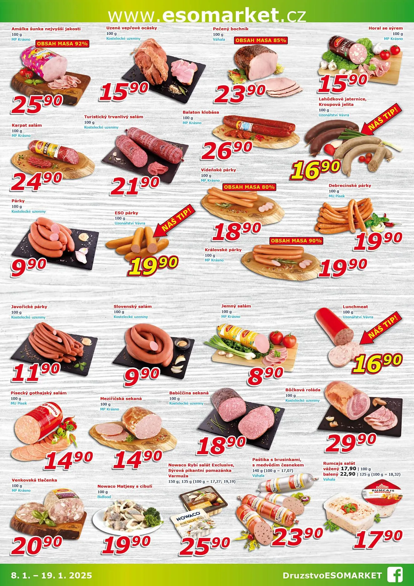 ESO MARKET leták - 8. ledna 19. ledna 2025 - Page 2