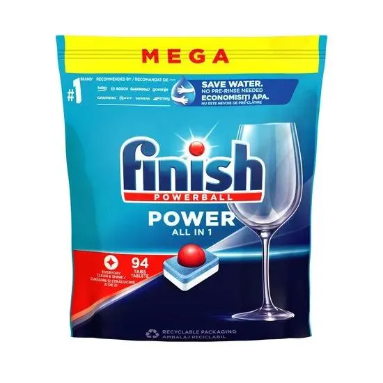 Finish Power All in 1 tablety do myčky nádobí 94 ks