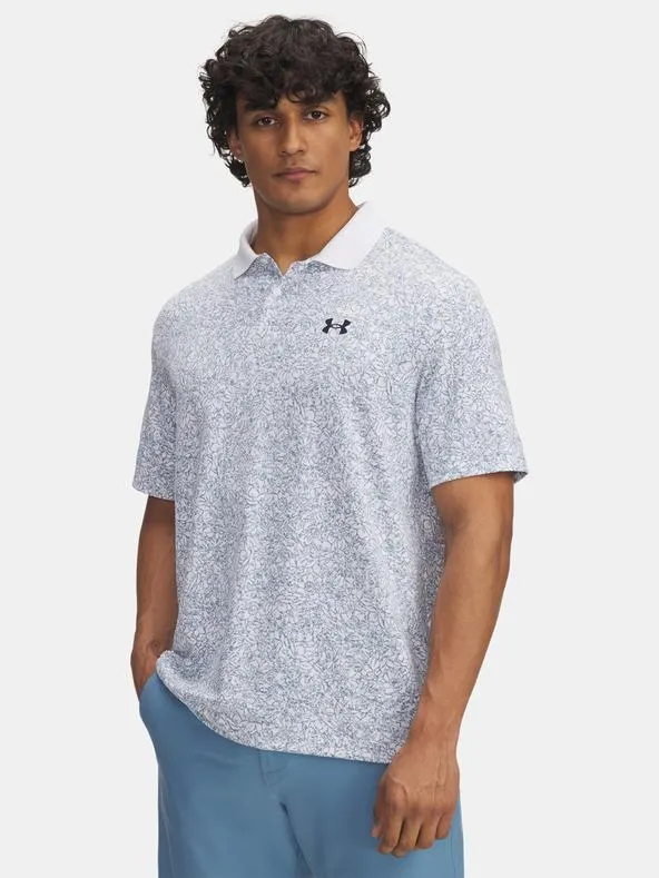 Pánské tričko Under Armour UA Matchplay Printed Polo-WHT