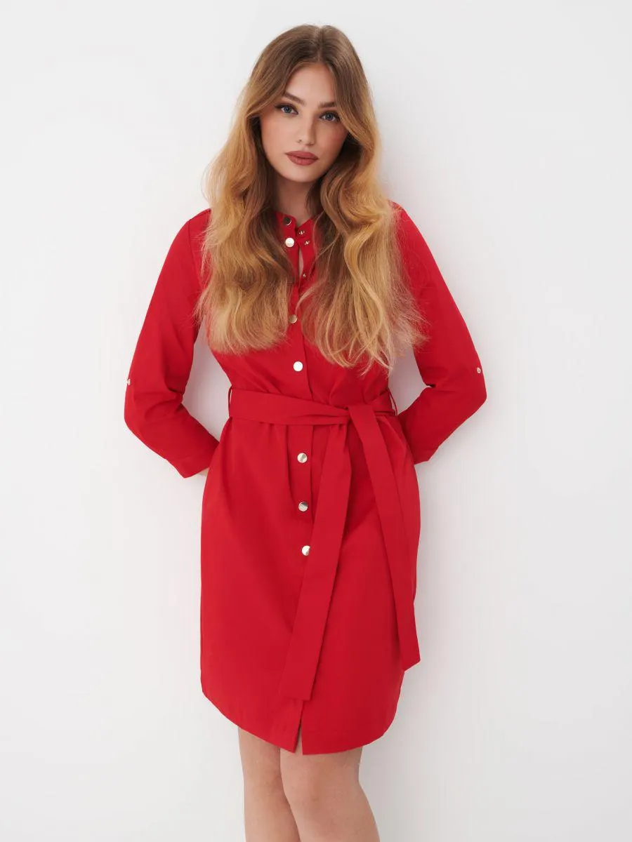 Košilové mini šaty