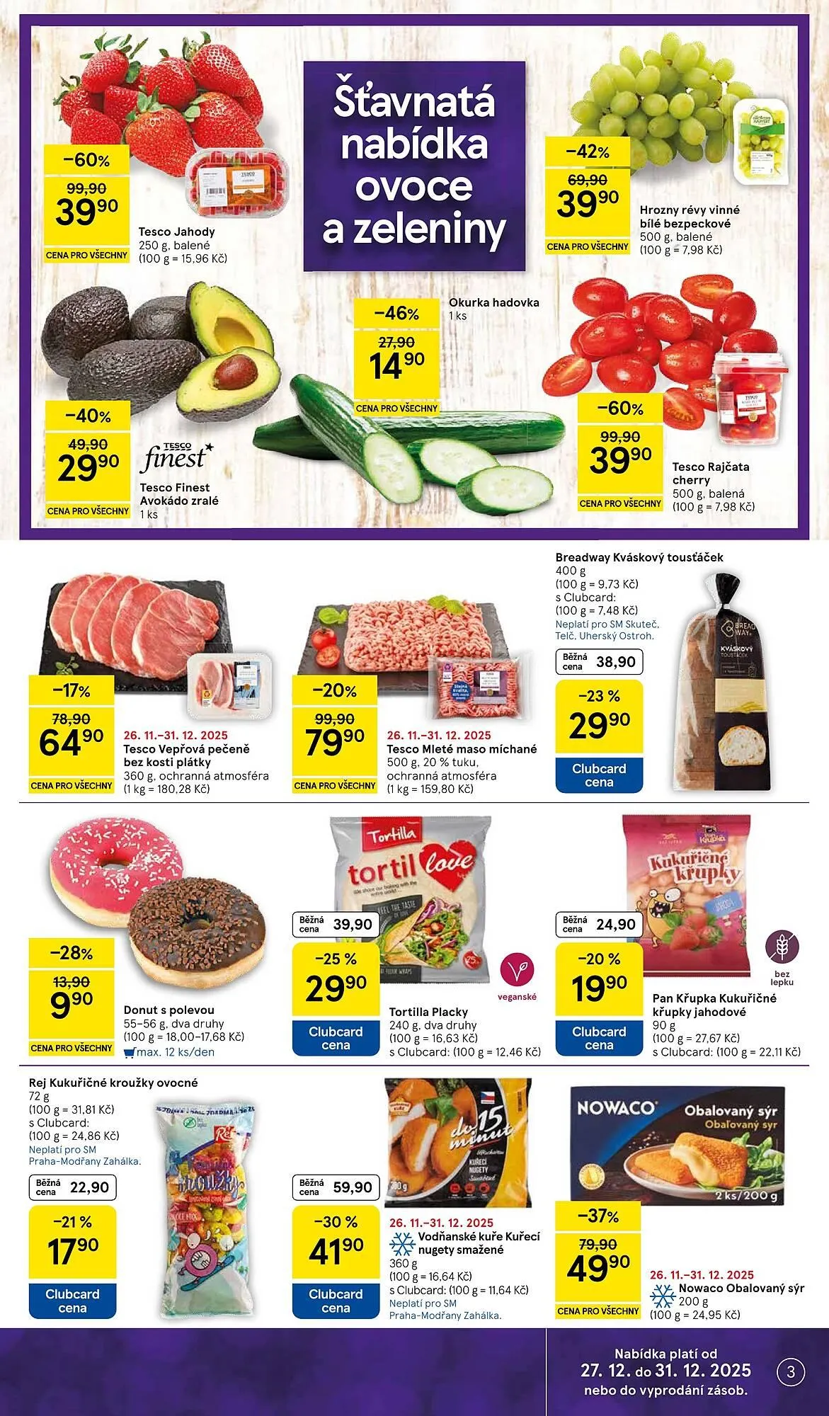 Tesco leták - 27. prosince 31. prosince 2025 - Page 3