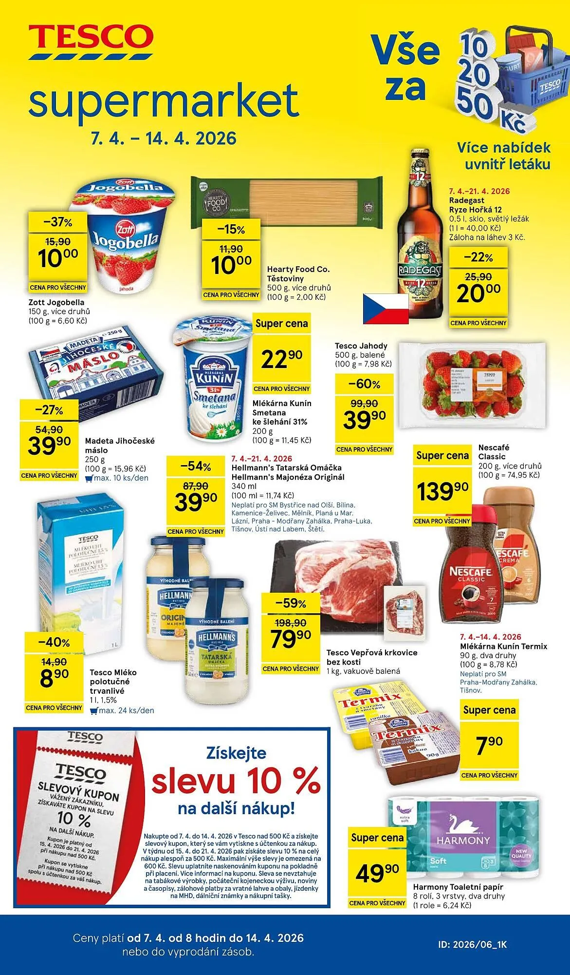 Tesco leták - 7. dubna 14. dubna 2026 - Page 1