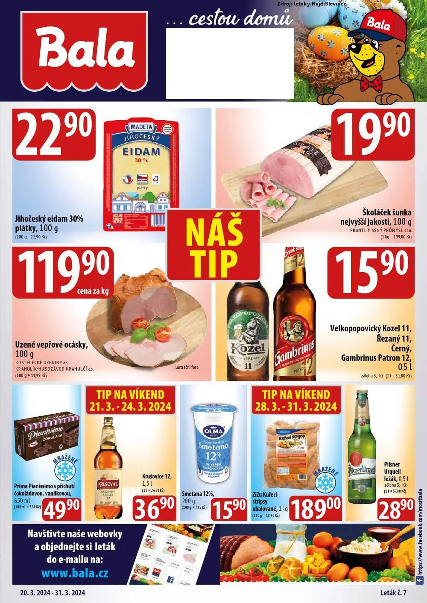 Bala leták - 20. března 31. března 2024
