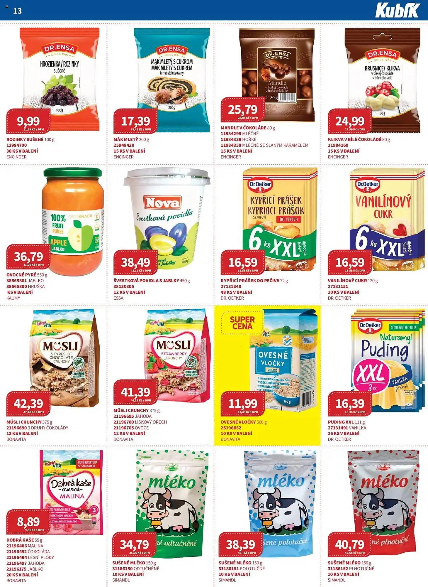 Kubík potraviny leták - 1. dubna 30. dubna 2026 - Page 13