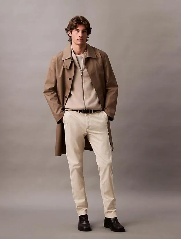 Slim Twill Chino Trousers