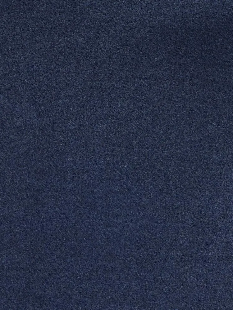 Tmavomodrá - Elegantní texturované kalhoty s vysokým podílem vlny a bočními prvky