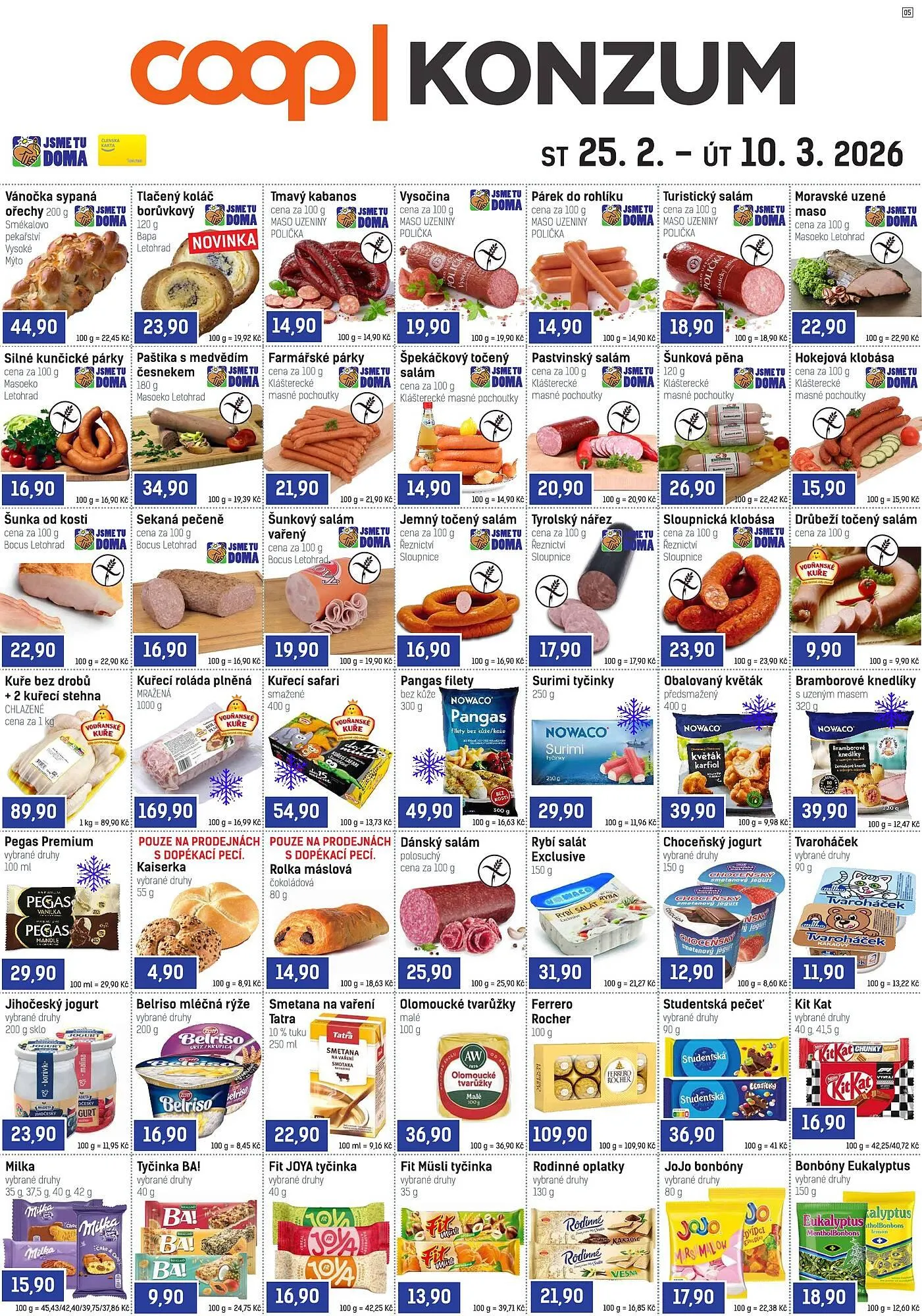 Konzum leták - 25. února 10. března 2026 - Page 1