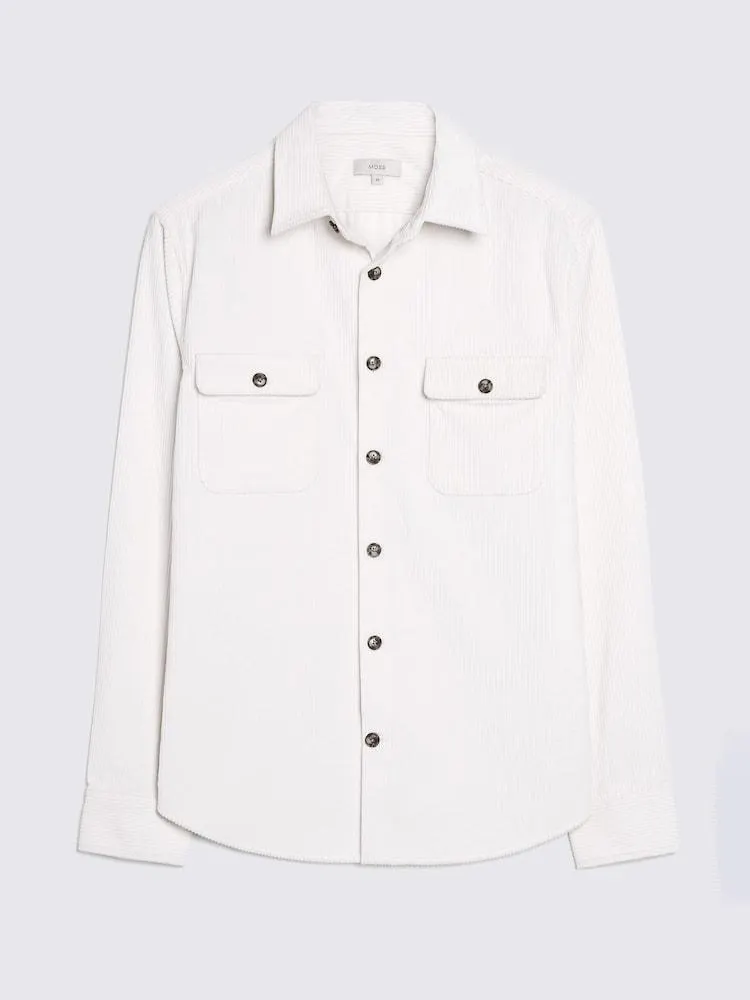 Off White - Manšestrová svrchní košile Moss