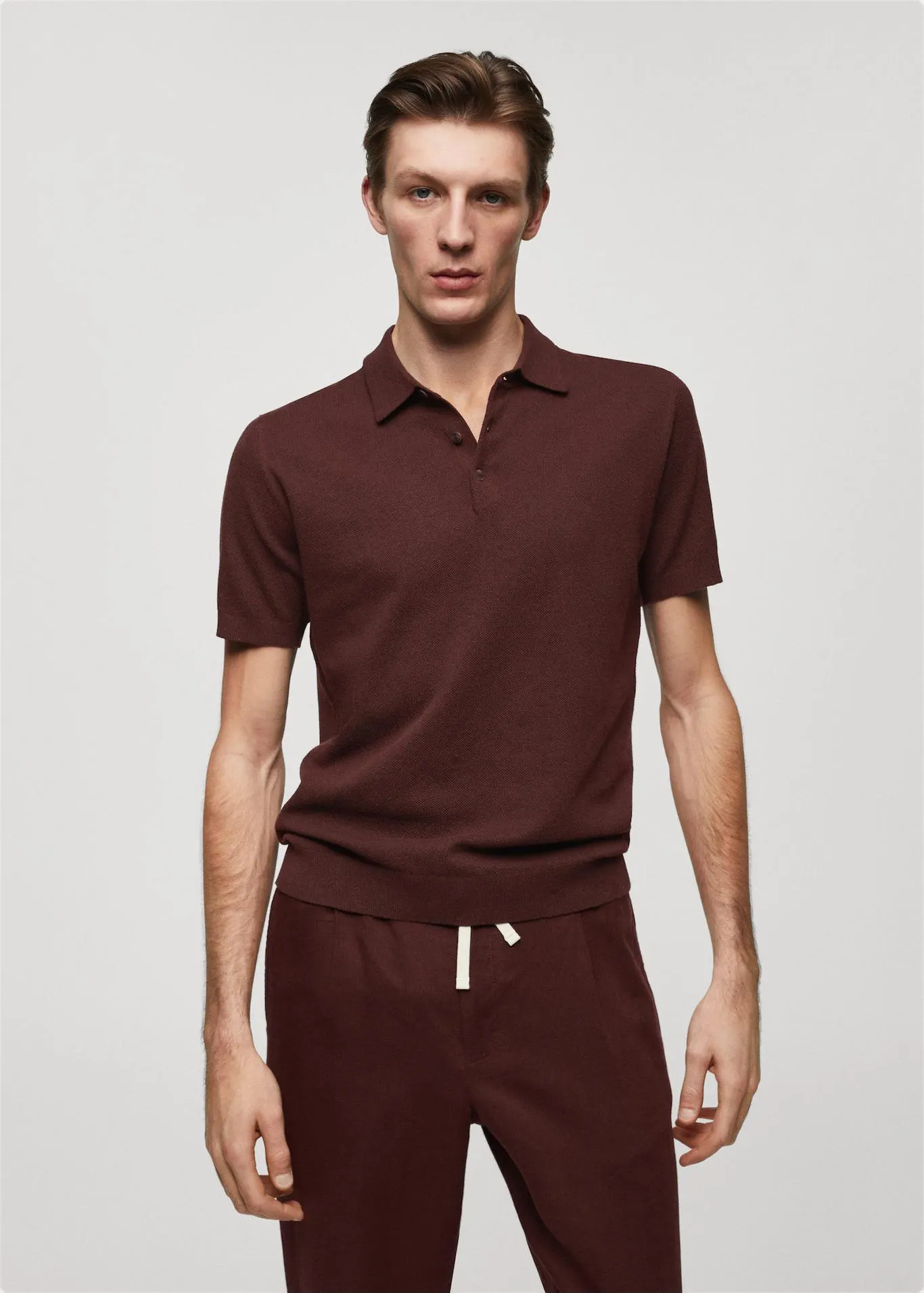 Polo punto manga corta