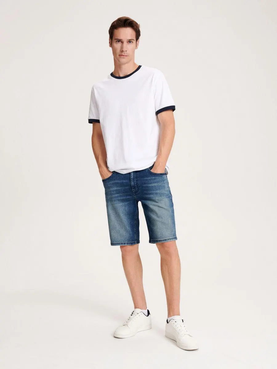 Denimové šortky slim