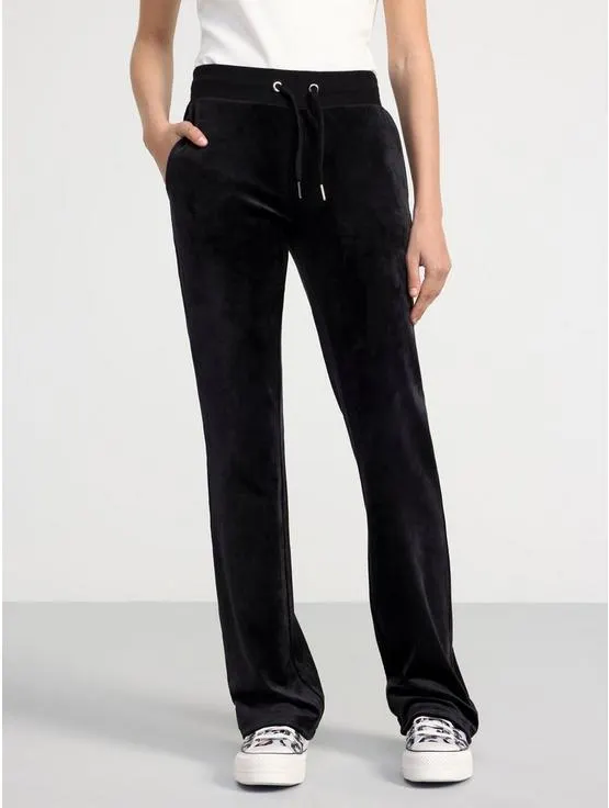 Zvonové velurové kalhoty