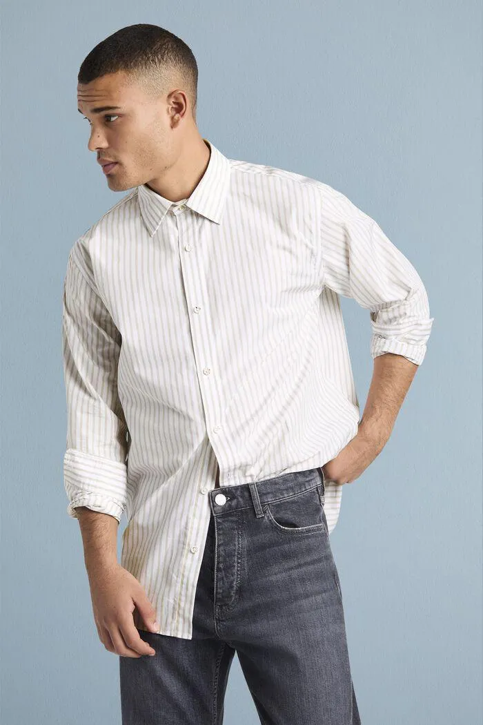 Striped Cotton-Poplin Shirt
