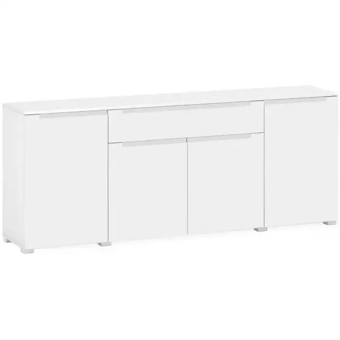 Komoda Hill 200cm Bílý Lesk/ Bílý