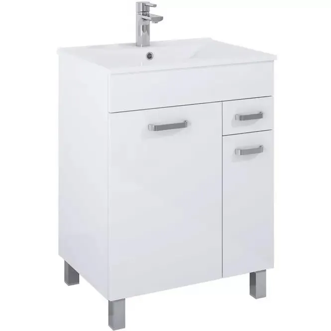 Skříňka s umyvadlem Uno 60 bílý