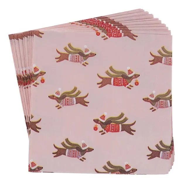 APRÈS Papírové ubrousky jezevčík