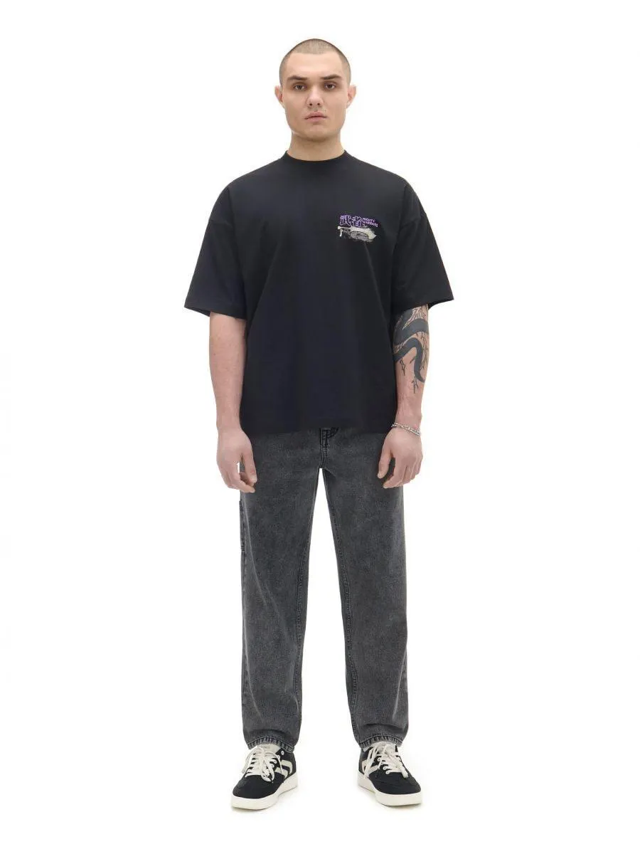 Černé tričko s potiskem