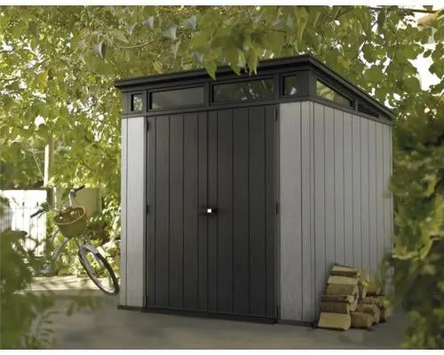 Plastový zahradní domek KETER Artisan 7x7 šedý 205 x 216 cm
