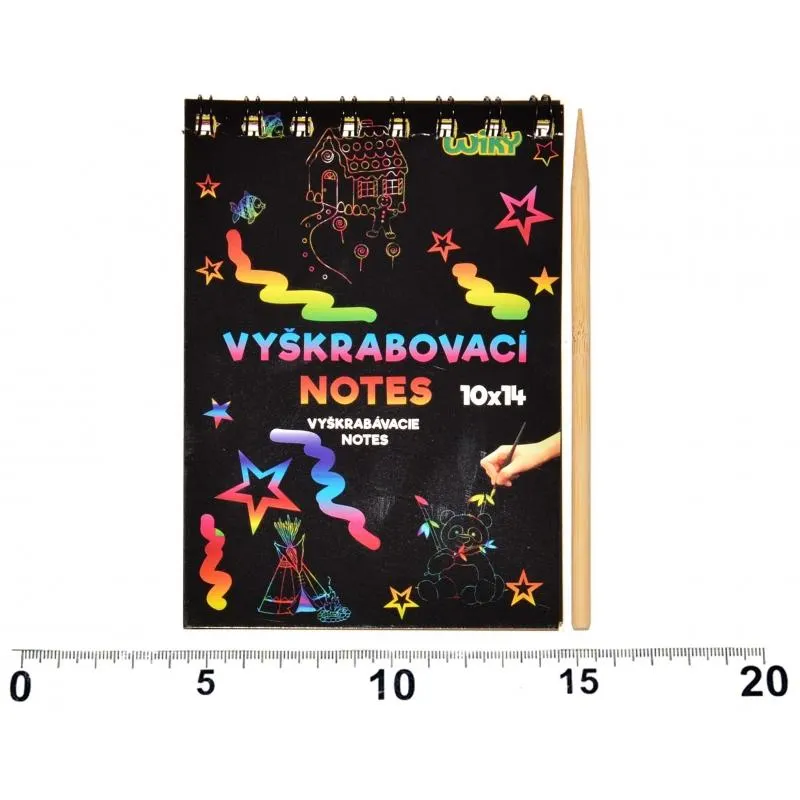 Notes vyškrabovací 14x10 cm 12 listů