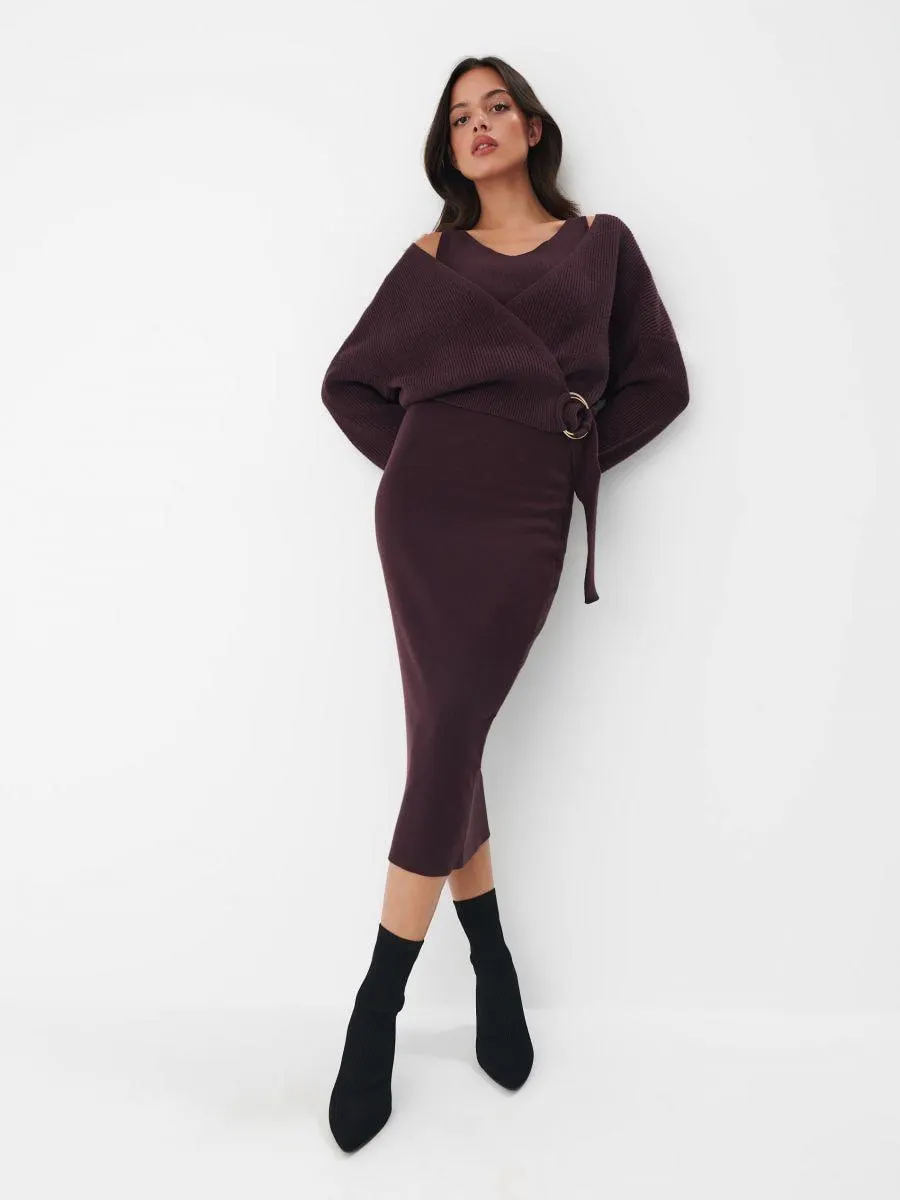 Žerzejové midi šaty