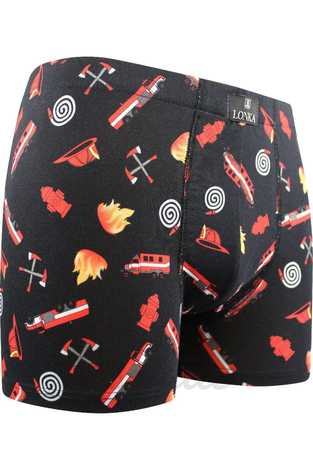 boxerky Kevin IMAGE - hasiči/černá