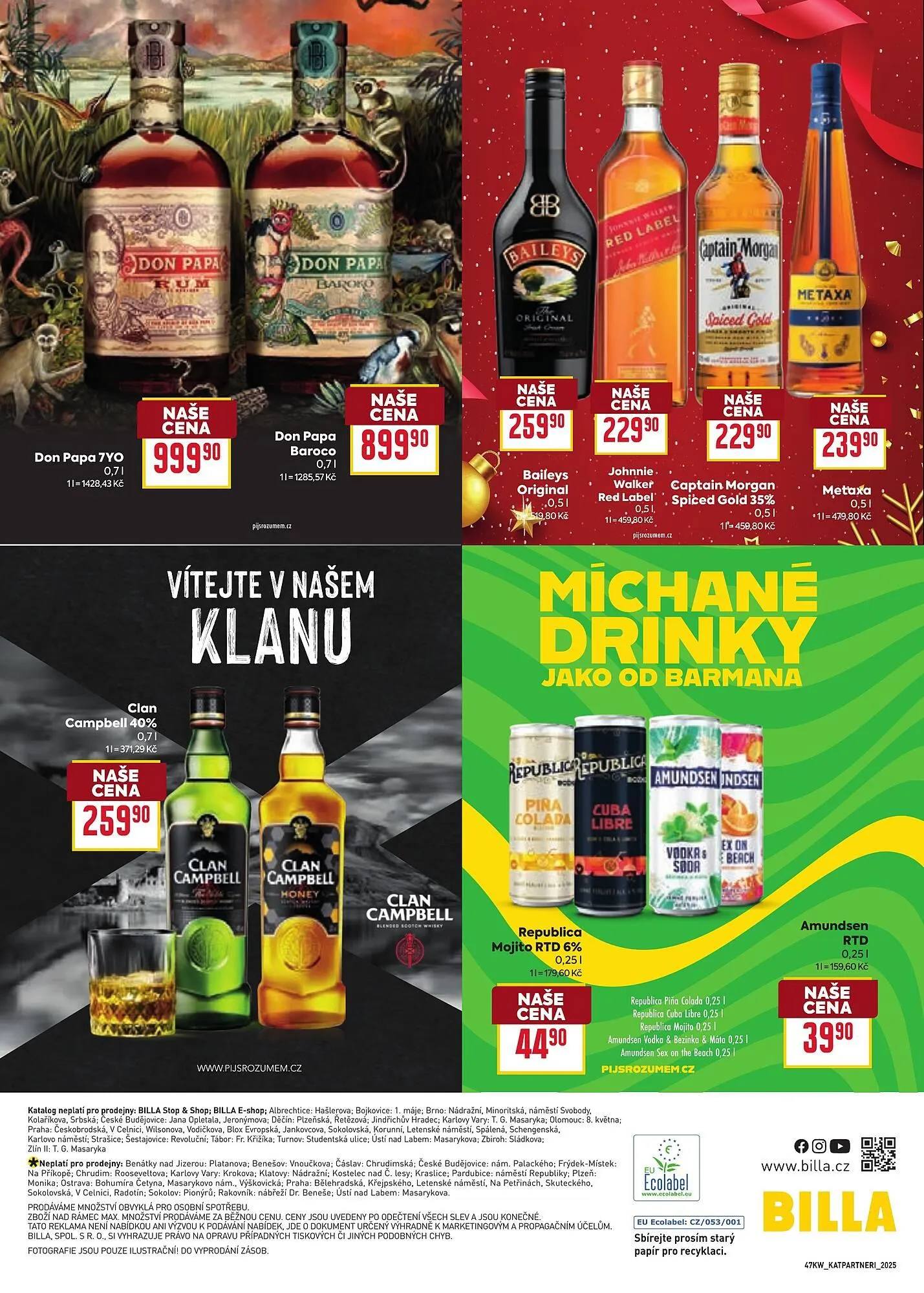 Billa leták - 19. listopadu 16. prosince 2025 - Page 36