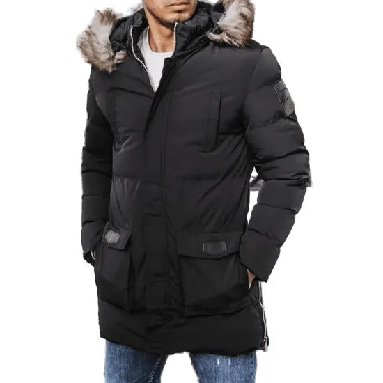 Dstreet Pánská zimní bunda prošívaná RHETA černá tx4274 S