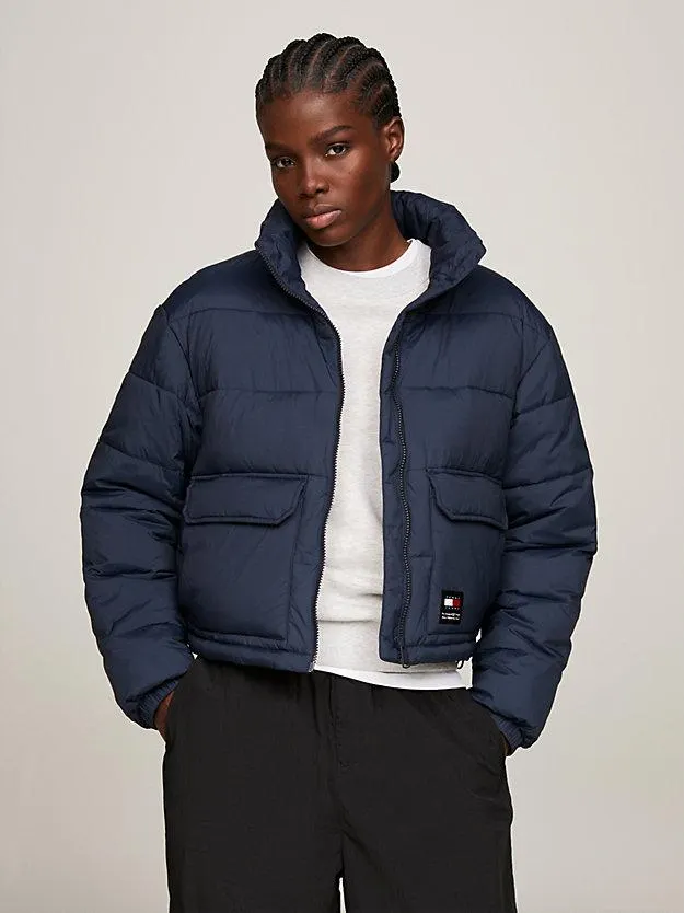 Back Logo Relaxed Puffer Jacket