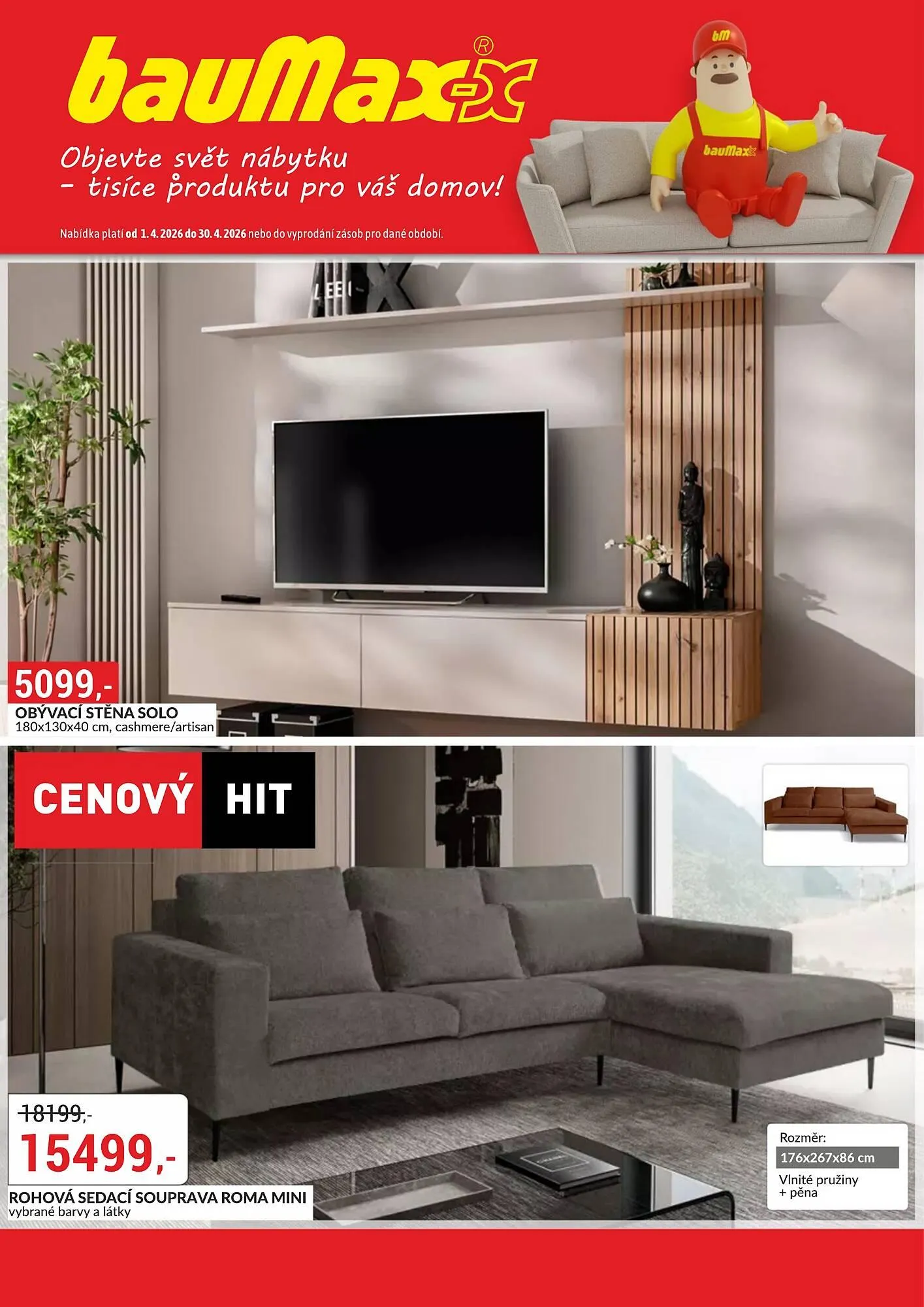 Baumax leták - 1. dubna 30. dubna 2026 - Page 1