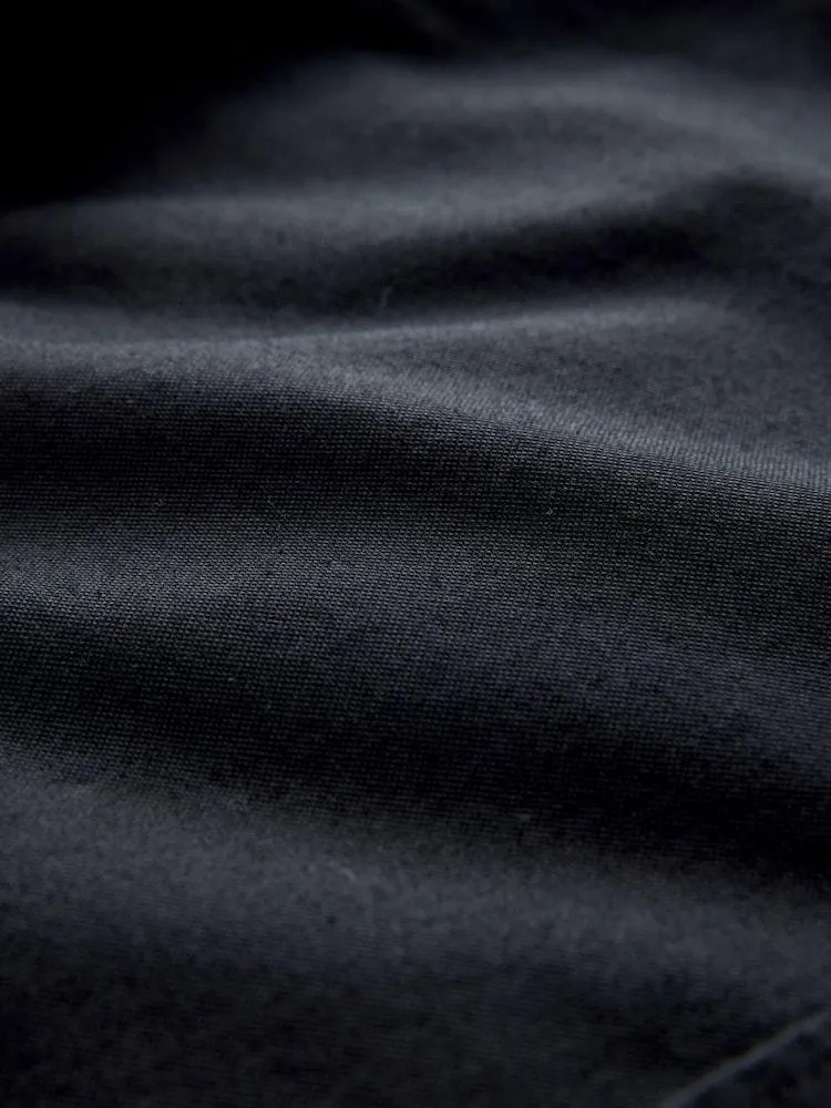 Černý - Slim Fit - Košile Oxford s dlouhými rukávy