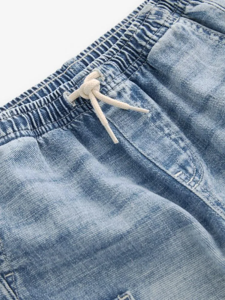 Modrá - Kraťasy s kapsami (3-16 let)