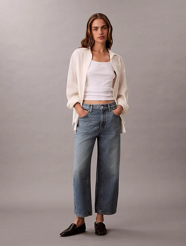 High Rise Culotte Jeans