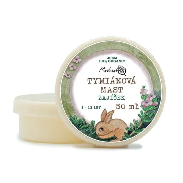 Medarek Tymiánová mast pro děti od 3 do 12 let - Zajíček (50 ml)